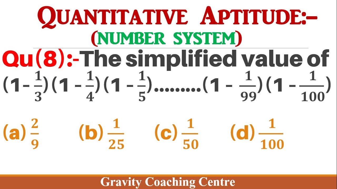 Q8 The Simplified Value Of 1 1 3 1 1 4 1 1 5 1 1 99 1 1 100 Youtube