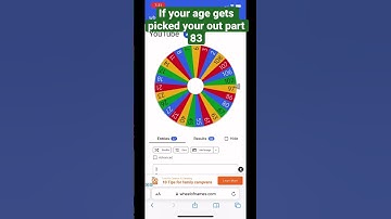 If your age gets picked your out part 83 #shorts #spinthewheel