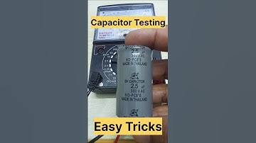 Capacitor Testing using analog multimeter | Capacitor Check #shorts #capacitor #electrical