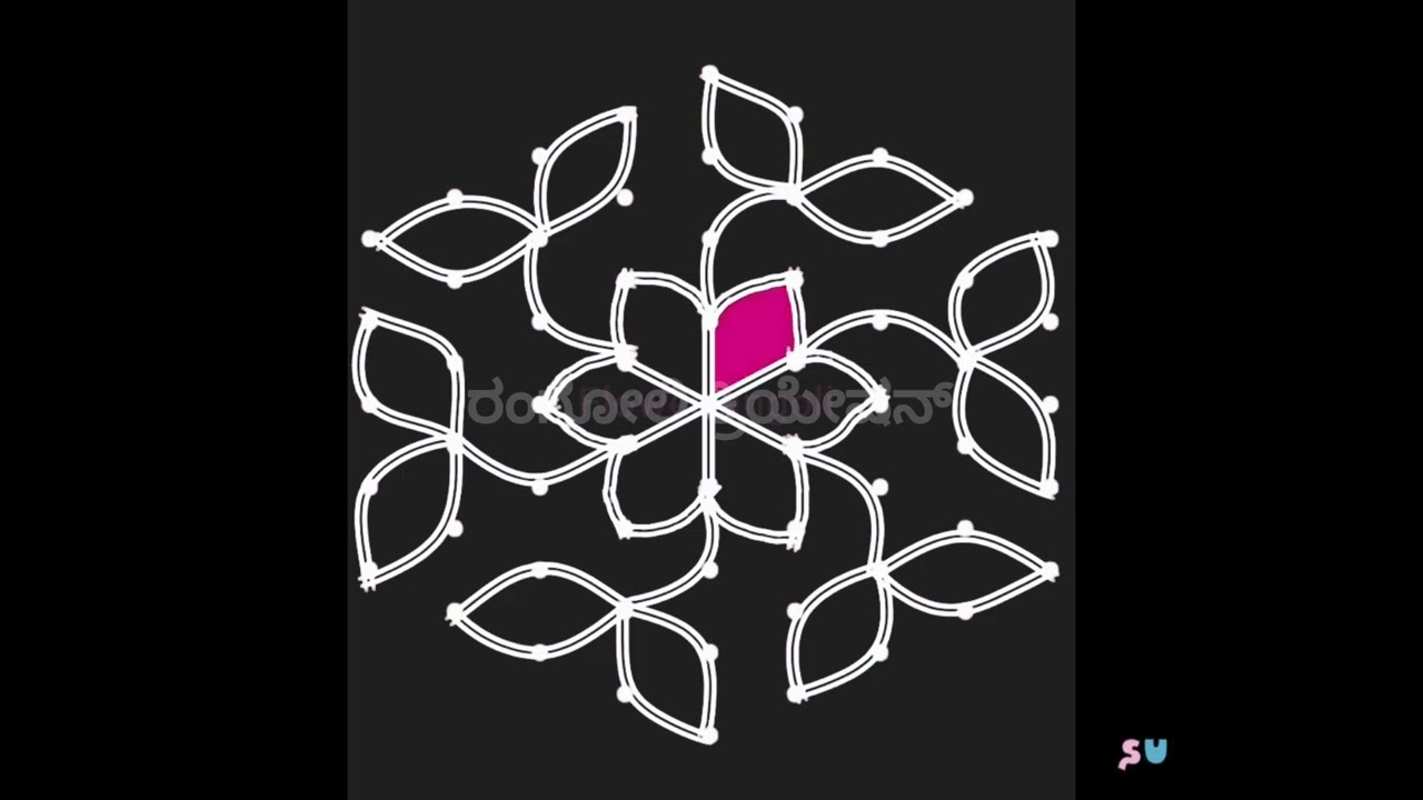 Simple Rangoli designs for bigginers | Rangoli designs 🏵️ | easy and simple Rangoli designs | kolam