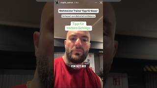 Tipp von Holyfield‘s Coach🥊