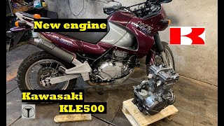 Replacing the engine on a Kawasaki KLE500 Part 1
