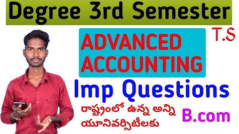 Degree 3rd semester Advanced Accounting B.com #Accounts_imp #ADVANCEDACCOUNTING #3rd_sem #Bcom #mvs