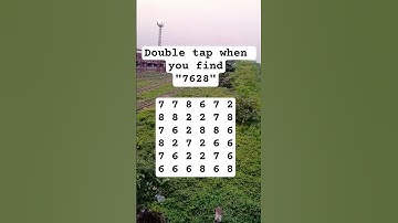 Observation Visual Test: 5 Seconds For You To Spot:7628. Try Your Skills!  #search #puzzle #shorts