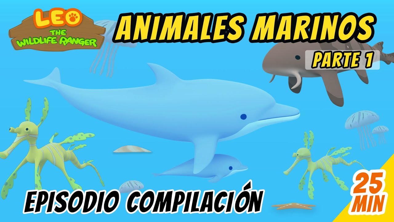 Animales Marinos Episodio Compilación [Parte 1/2] (Español) - Leo, El Explorador | Animación