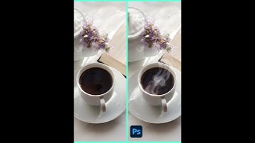 How to add smoke animation coffee cup ☕ in photoshop #photoshop_tutorial #shorts