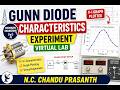 Gunn Diode Experiment Explained V-I Characteristics + Graph Plot (Virtual Lab)|Microwave Engineering