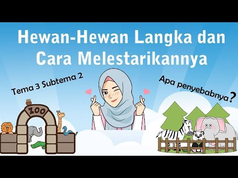 Hewan Langka di Indonesia | Cara Melestarikan Hewan Langkan dan Penyebab | Kelas 4 SD Tema 3 Sub 2