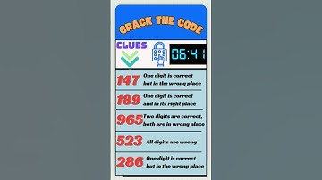 Crack the code।। Lock puzzle।। Brain teasers #youtubeshorts #shortvideo #shorts #short #shortsfeed