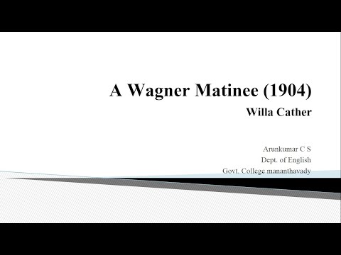 Video: Wazo kuu la Wagner Matinee ni lipi?