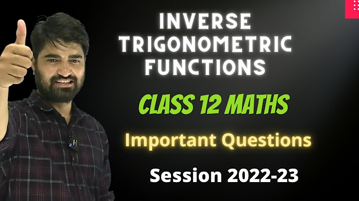 Inverse trigonometric functions questions and answers pdf