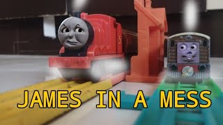 James in a mess Thomas the tank engine remake