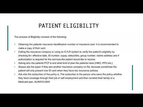 Lesson #1  Patient Eligibility