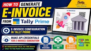 E-Invoice in Tally Prime | How to Generate E-Invoice from Tally Prime | e-Invoice from Tally Prime