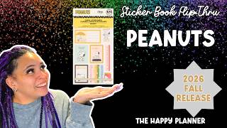 Peanuts | Sticker Book Flip-Thru | The Happy Planner | Fall 2026 Release 💜