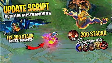 Update! Fix Red Hand 200 Stack | Aldous Mistbender Skin Script | Full Effect - No Password