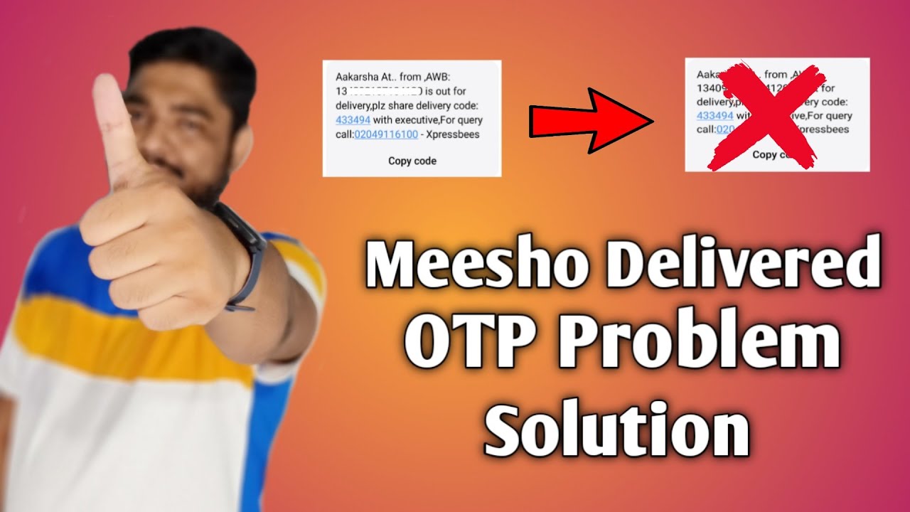 Meesho Product Delivered OTP Problem Solution || Virtual Tek - YouTube