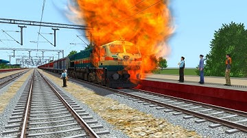 RAJDHANI EXPRESS ENGINE FAILED DUE TO FIRE CAUGHT IN LOCO PILOT CABIN RESCUE BY WAP-7 