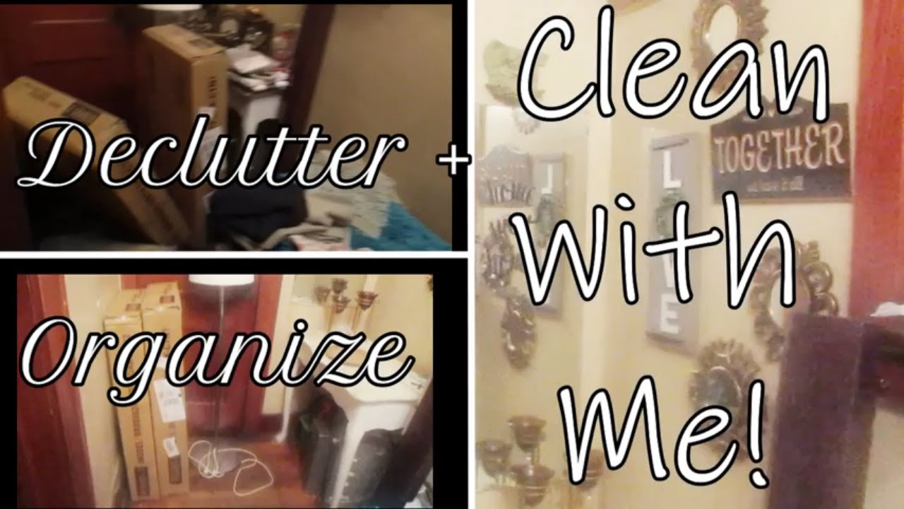 DECLUTTER + ORGANIZE + CLEAN WITH ME | CLEANING MOTIVATION | ENTRYWAY ...
