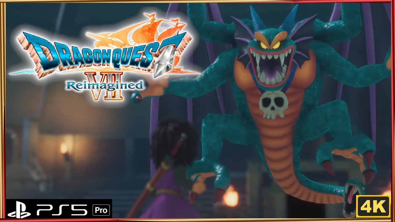 DRAGON QUEST VII Reimagined Lv99 Vs Malroth Post Game Boss Tough Going in 28 Turns & Build TS