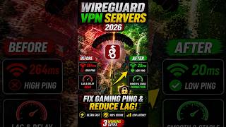 Fix PUBG Ping 264ms→20ms FREE WireGuard VPN! ⚡