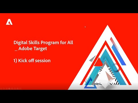 [Adobe] Digital Skills Program for All: Adobe Target_Kick-off