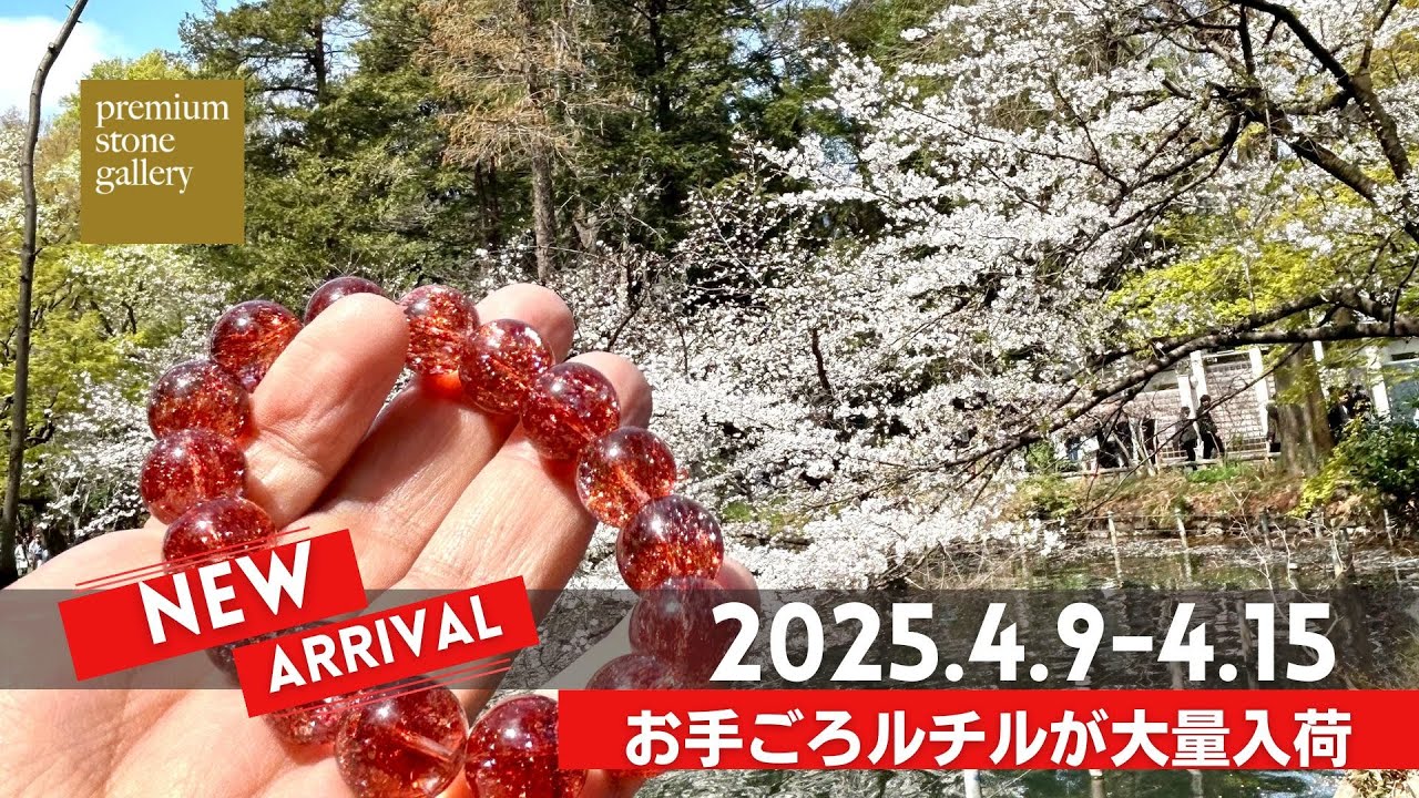 新社会人の方にオススメ！ゴールドルチルクォーツ｜4月9・10日新着
