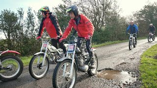 Red Rose Classic Motorcycle Trial, Nov 2025, Ramsgreave, Blackburn, Lanc's. HD Vid and Photo's
