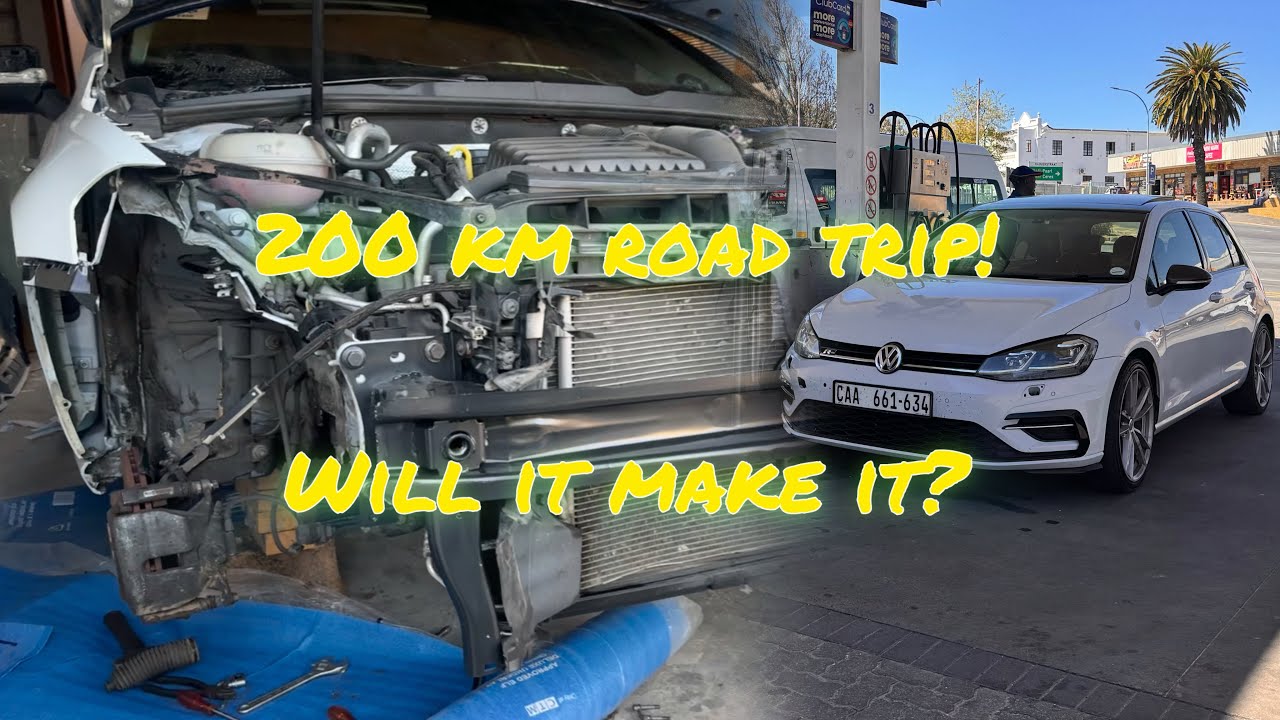 Took a 200 km road trip with my crashed damaged Golf 7.5 R-Line! || Part 3