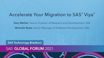 Accelerate Your Migration to SAS Viya