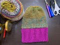 Addi double layer ponytail beanie