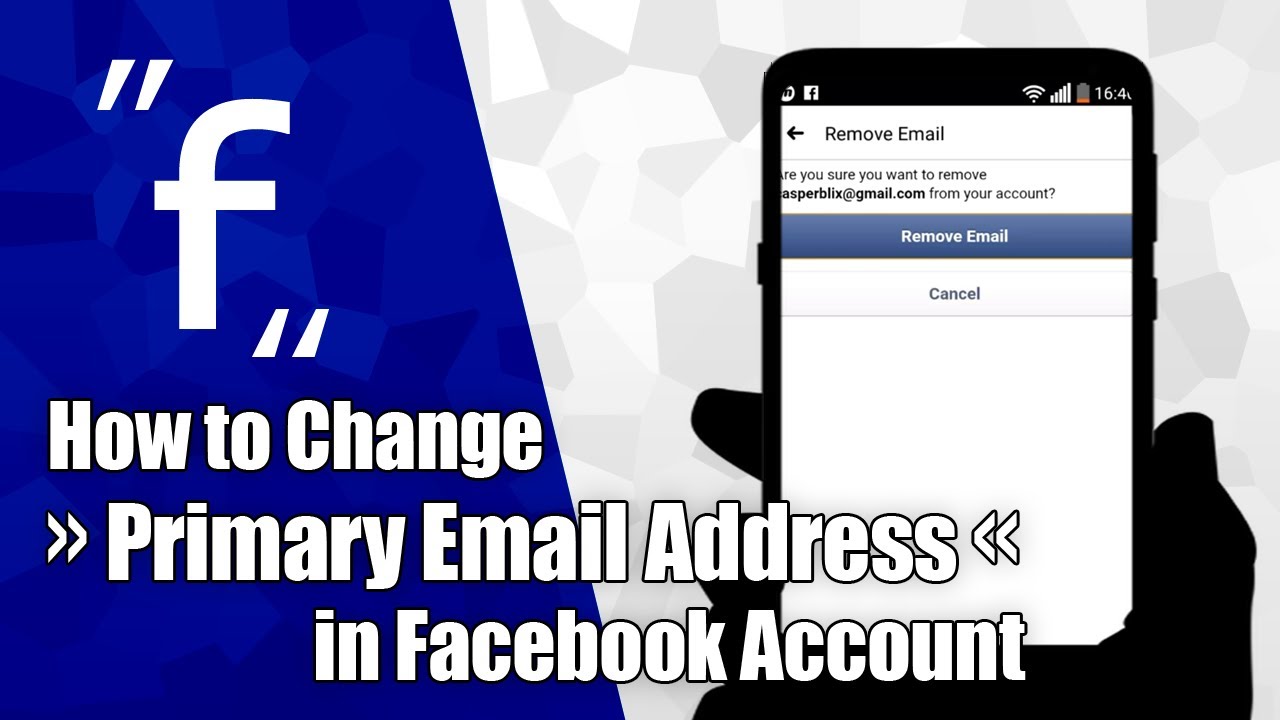 How to Change Primary Email Address in Facebook Account / Remove Primary  Email Address in Facebook