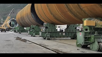 Self Aligned Fit up Assembly Weld Roller Bed for Dia 9m Offshore Wind Tower