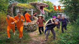 Terrifying Giant Python Attacks Abandoned House – Villagers Run For Their Lives