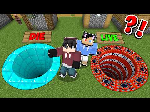 Wetzkie CHOOSE The WRONG HOLE Or DIE In Minecraft! (tagalog)