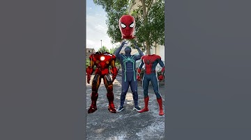 Spider Man defeats Iron Man to thank His Brother 🤣🤣🤣 #shorts #funny
