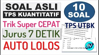TRIK CEPAT Taklukkan Soal ASLI TPS UTBK Kuantitatif - SBMPTN 2021 screenshot 3