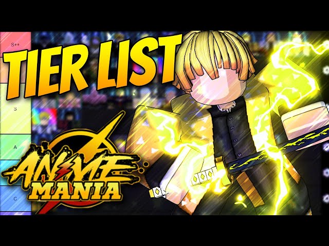 TIER LIST LENDÁRIOS DO ANIME MANIA 