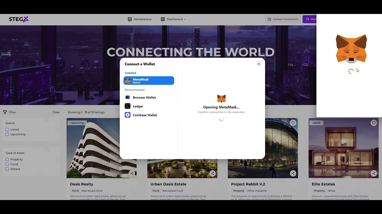 StegxDocs | Help Center | How to Connect Your Wallet