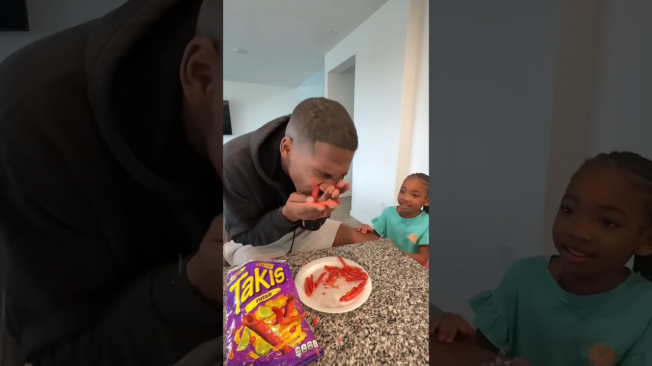 Dad thought daughter wanted his Takis 🤣😫😂#shorts