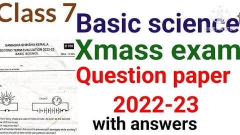 Class 7 Basic Science Christmas Exam Question Paper Answers 2022-23|Class 7 Science Important