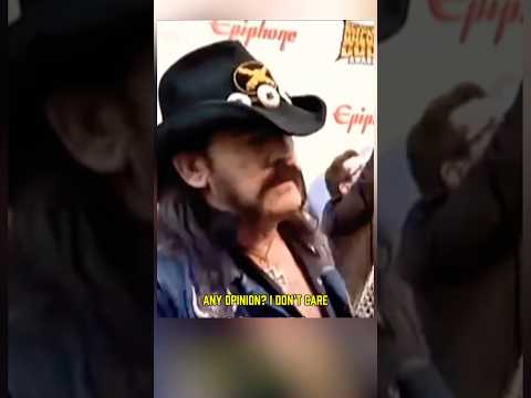 Lemmy Kilmister didn't care for award shows except for the free drinks