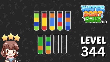 Water Sort Quiz Level 344 Solution Walkthrough 🧪