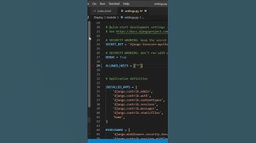 Setting allowed host in Python django settings