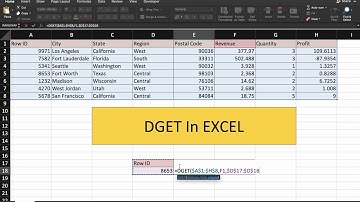Excel DGET Function: Dynamic Data Retrieval Made Easy!