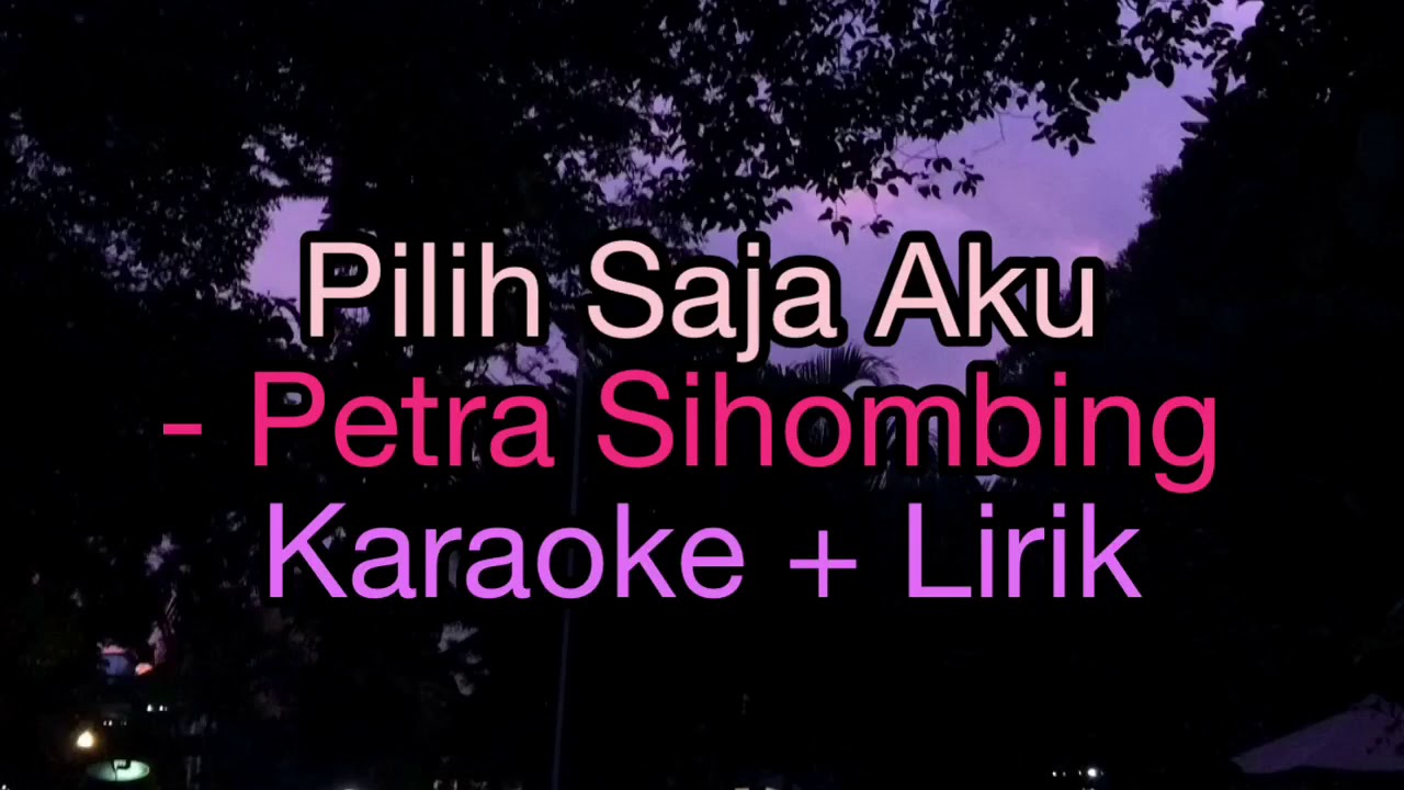 Pilih Saja Aku Petra Sihombing Karaoke Female Chords Chordify