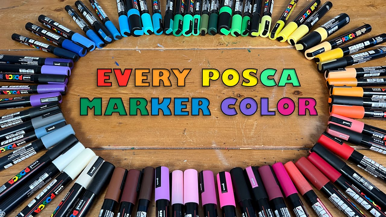 Here's the best paper to you with Posca pens! In this Tik tok video I , Posca Markers Drawing