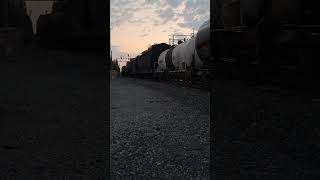 Freight train switching onto the main track. #train #trains #railroad