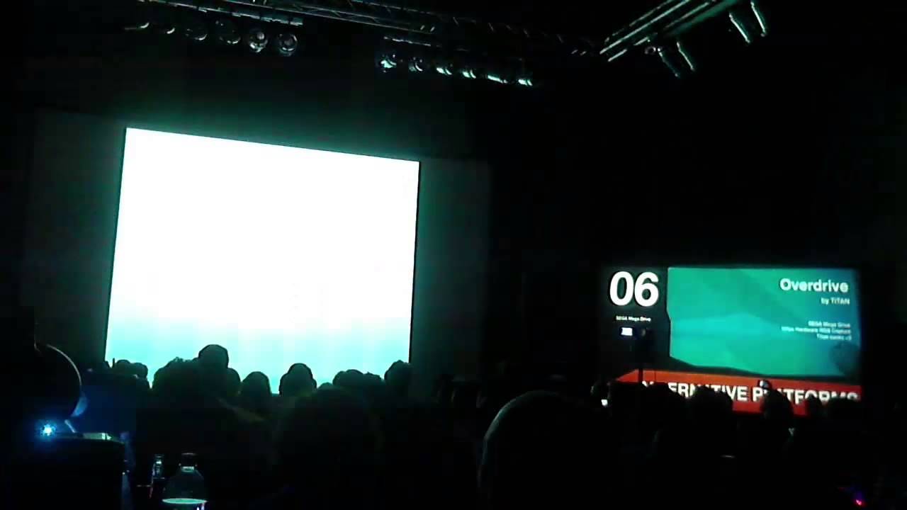 "Overdrive" Sega Mega Drive Demo @ Evoke 2013 Live Footage
