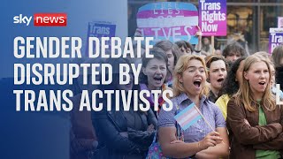 Kathleen Stock: Protests hit Oxford Union gender debate